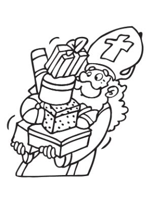 Kleurplaat Sinterklaas 24